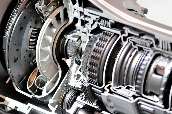 Vue en coupe détaillée d un mécanisme de transmission et d un embrayage de voiture