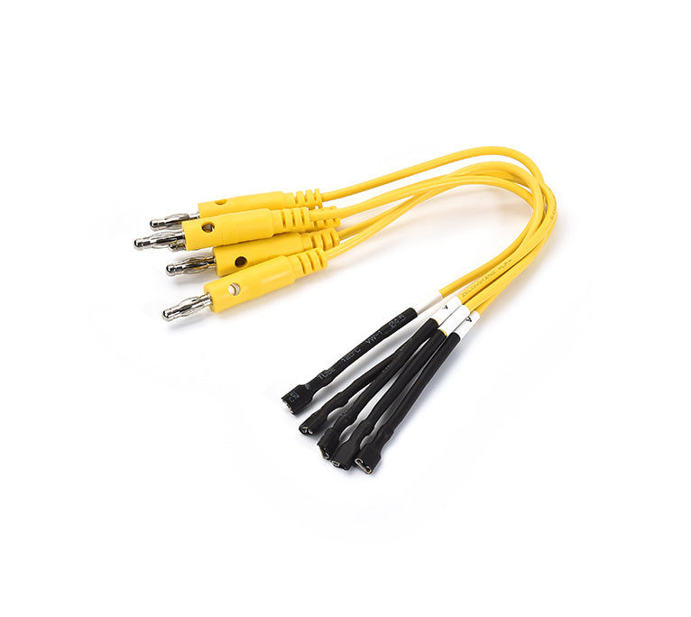 Adaptateur A avec fiches bananes jaunes et connecteurs noirs pour valise de diagnostic
