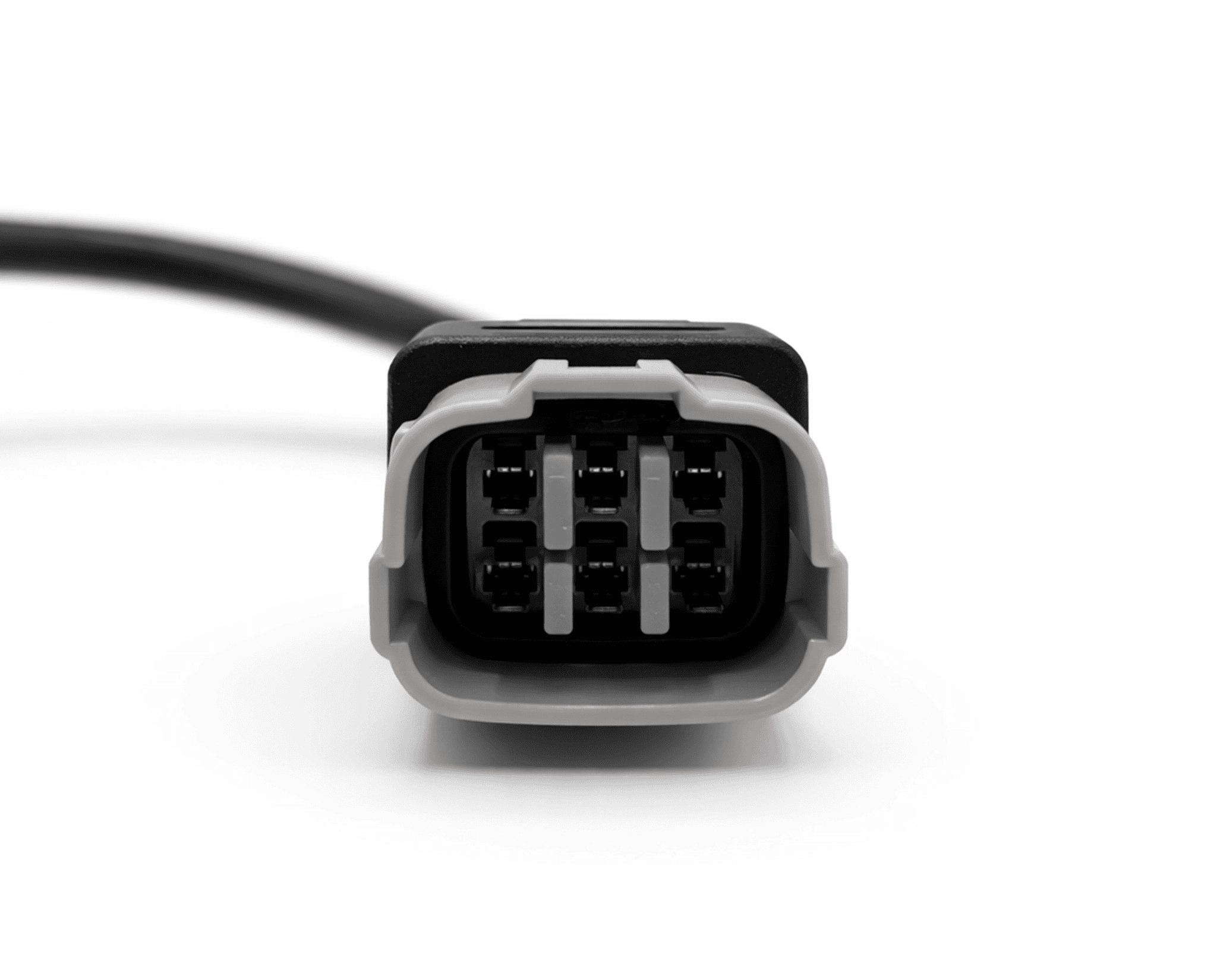 Vue de face du connecteur 6 broches de l adaptateur OBD2 pour moto et scooter Suzuki