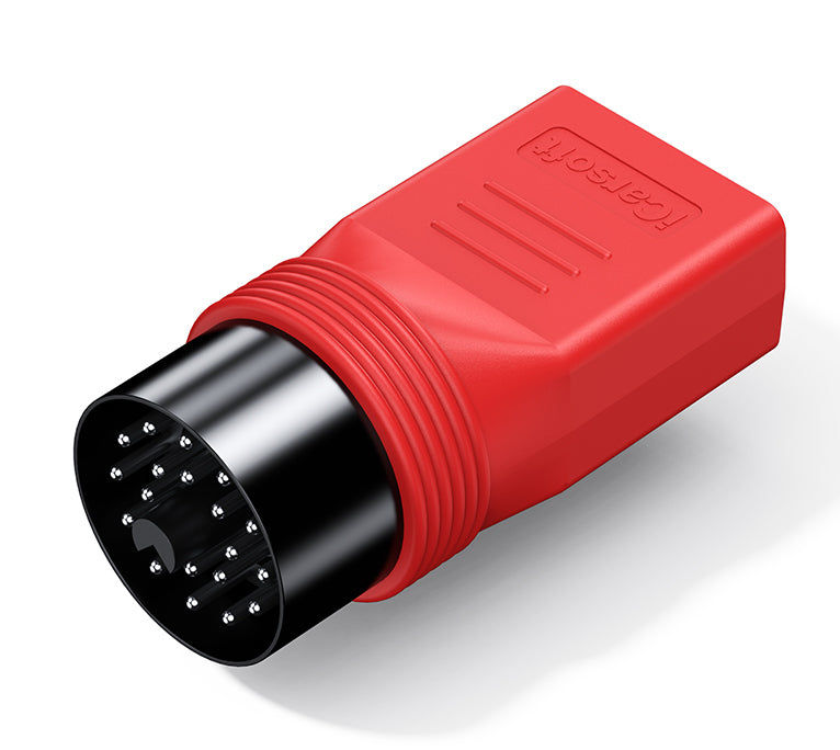 Adaptateur OBD2 rouge 20 broches pour anciennes voitures de marque BMW