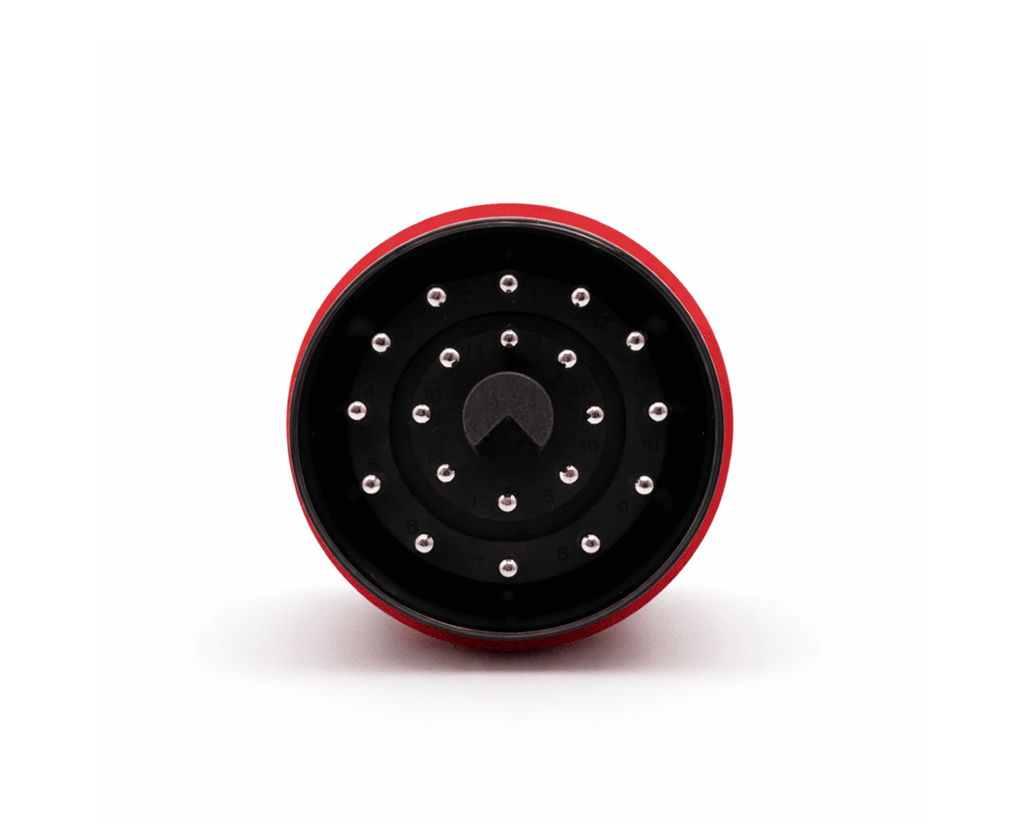 Vue de face des broches de connexion de l adaptateur OBD2 rouge pour BMW