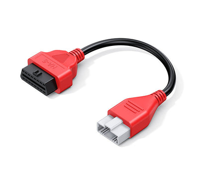 Cable adaptateur OBD2 HA-5 rouge de diagnostic auto pour valise iCarsoft CR Eagle