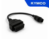 Adaptateur de diagnostic Kymco 3 broches vers OBD2 pour moto et quad