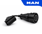 Adaptateur OBD2 16 broches vers connecteur MAN 12 broches pour diagnostic de camion poids lourd