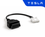 Adaptateur de diagnostic OBD2 Tesla 20 broches noir et blanc de la marque Tesla