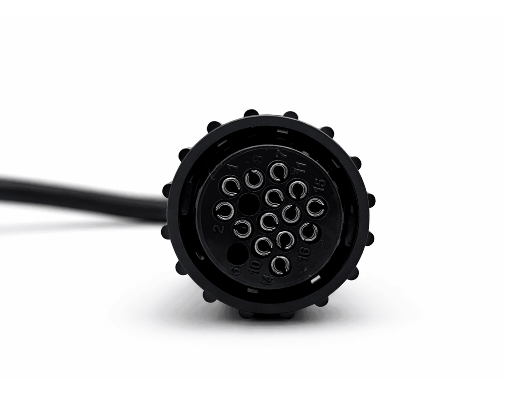 Adaptateur de diagnostic Scania 16 broches avec connecteur rond noir