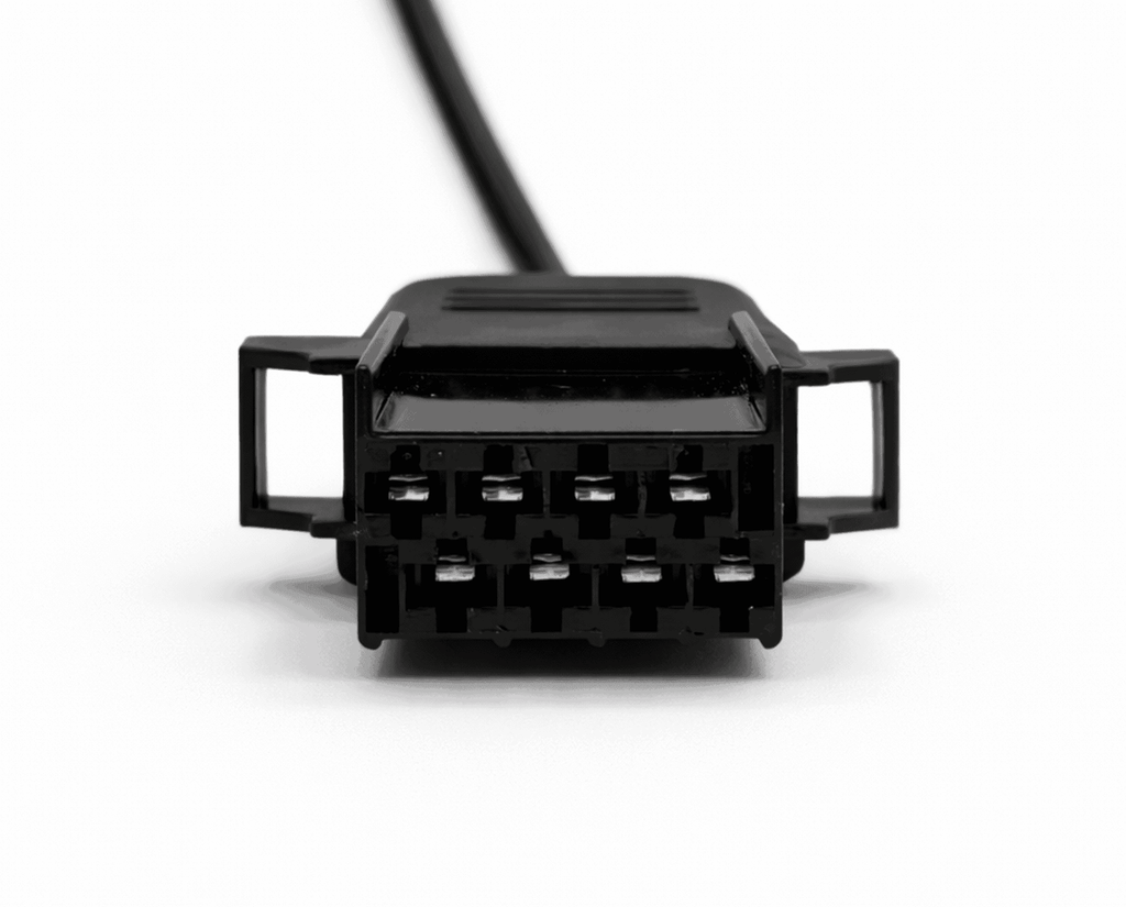 Adaptateur Volvo 8 broches femelle noir avec câble pour valise de diagnostic iCarsoft