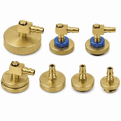 Jeu de sept adaptateurs en laiton Autool AST609 pour purgeur de liquide de frein