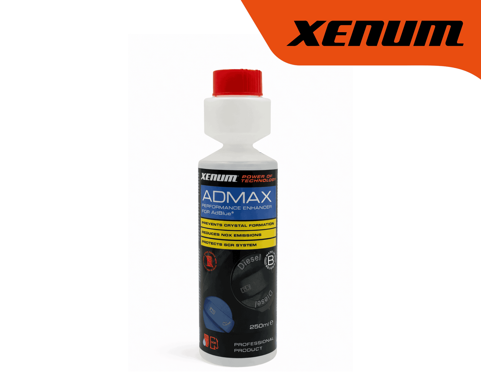 Flacon d additif Xenum Admax de 250 ml pour ameliorer les performances de l AdBlue