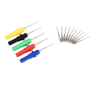 Kit de 5 aiguilles de test multicolores et 10 pointes de rechange pour diagnostic oscilloscope