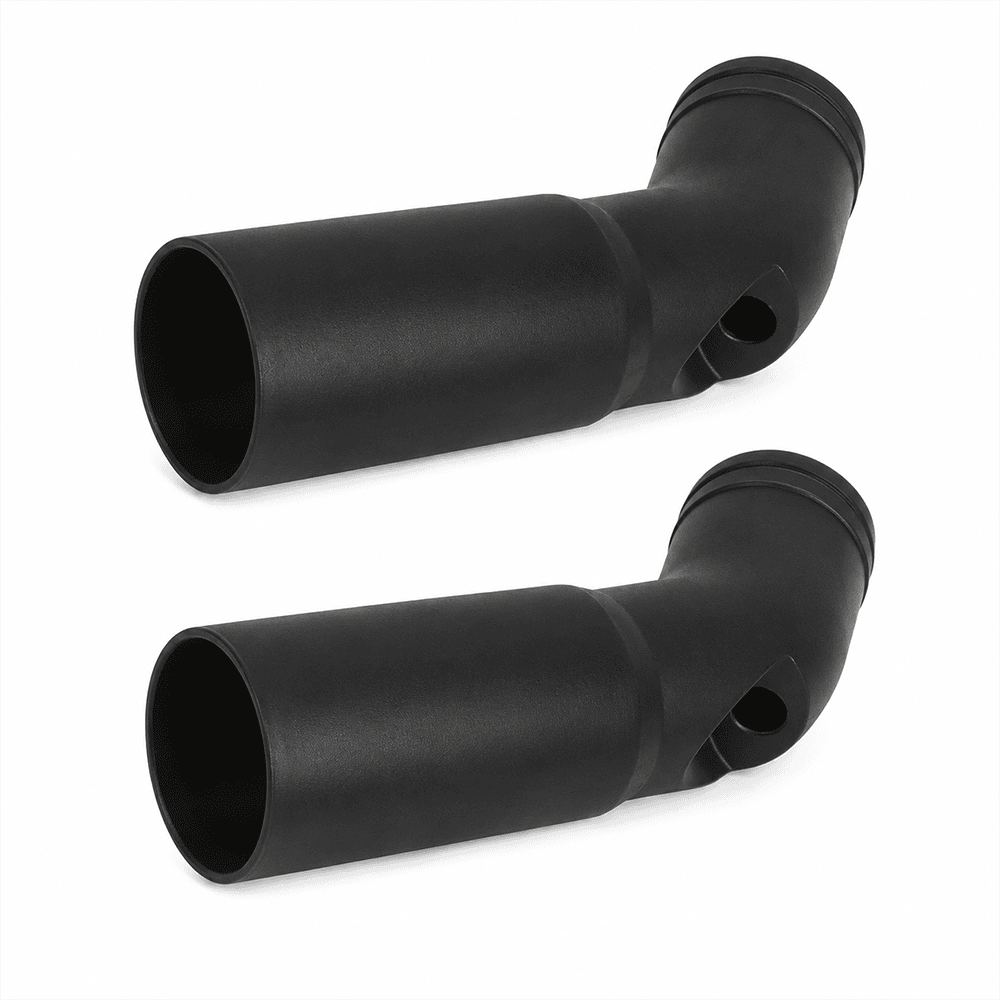 Paire de buses coudees d aspiration noires pour nettoyeur de soupapes Autool HTS518