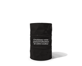Petit baril decoratif personnalisable noir de la boutique iCarsoft France