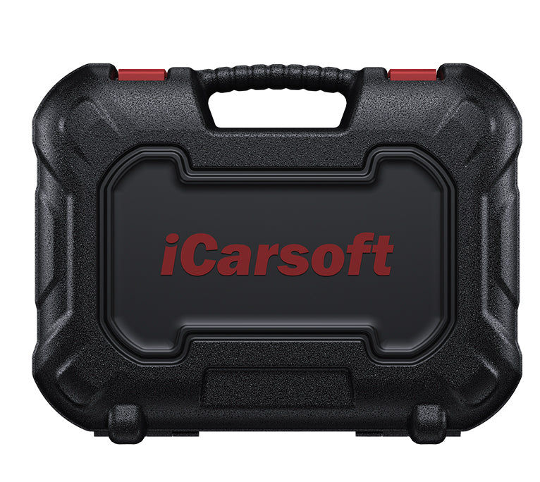 Mallette de transport noire rigide avec logo rouge pour valise diagnostic iCarsoft CR Eagle
