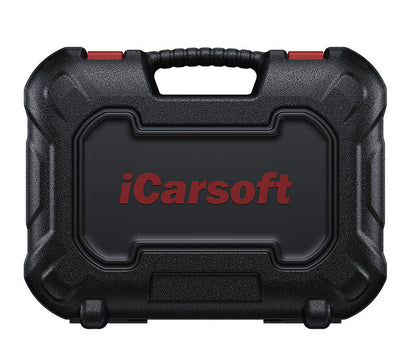 Mallette de transport noire rigide avec logo rouge pour valise diagnostic iCarsoft CR Eagle