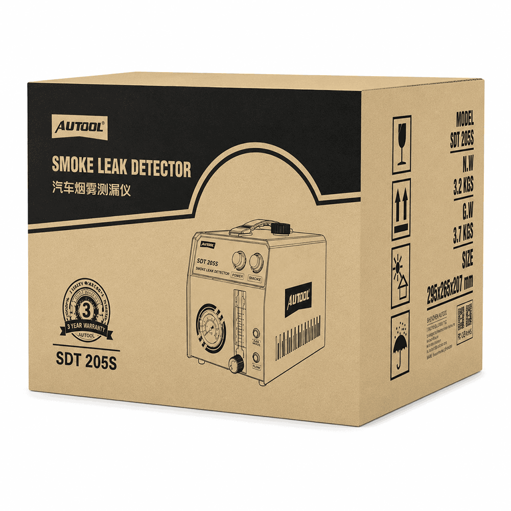 Boîte d emballage en carton de la machine de détection de fuite de fumée Autool SDT 205S
