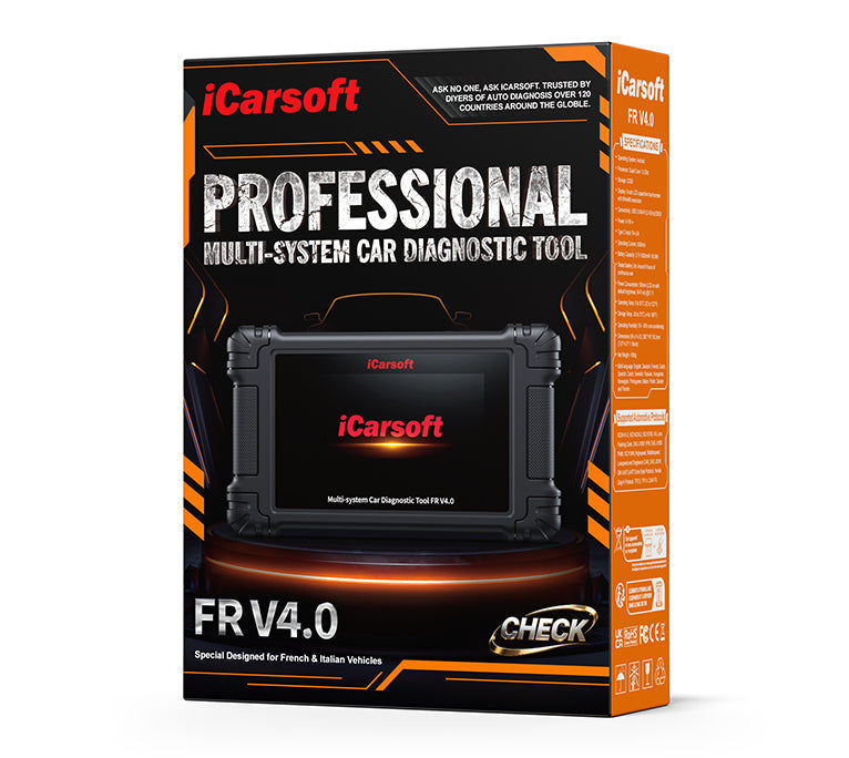 Boite d emballage de la valise de diagnostic multi systeme iCarsoft FR V4.0