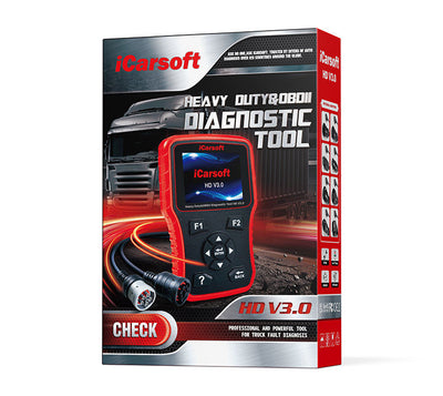 Boîte de l outil de diagnostic iCarsoft HD V3 pour poids lourds et camions
