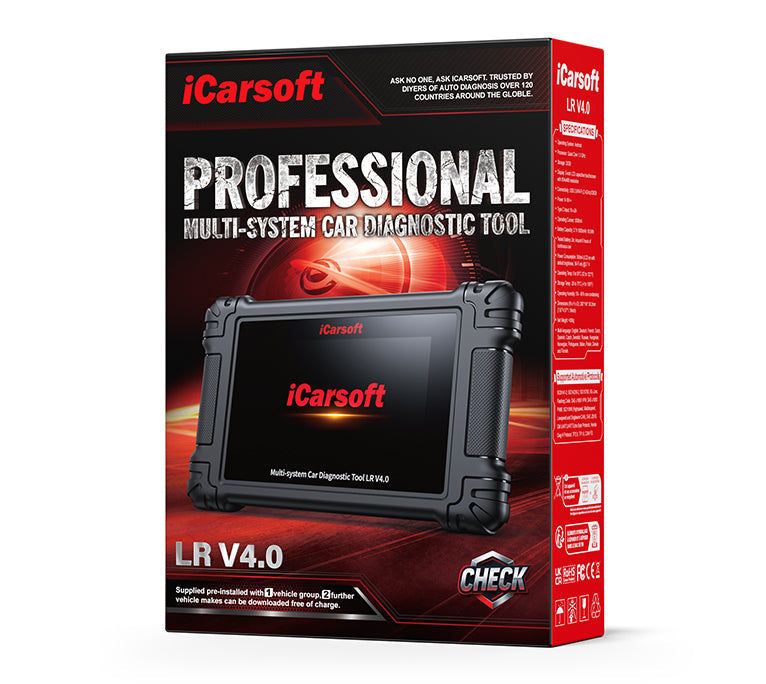 Boîte de l emballage d origine de la valise de diagnostic iCarsoft LR V4.0 pour Land Rover et Jaguar
