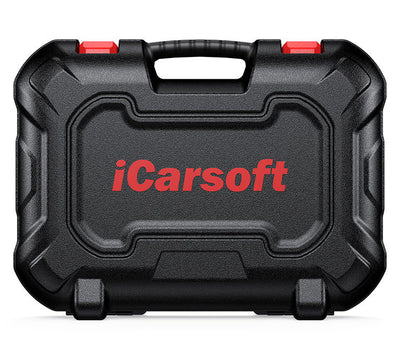 Mallette de transport noire rigide avec logo rouge pour valise de diagnostic iCarsoft CR Eagle P