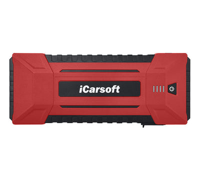 Booster de batterie et jump starter iCarsoft JS V30 de 24000 mAh en rouge et noir