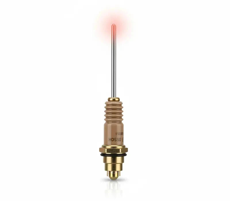 Bougie de prechauffage pour moteur diesel avec element chauffant rougeoyant