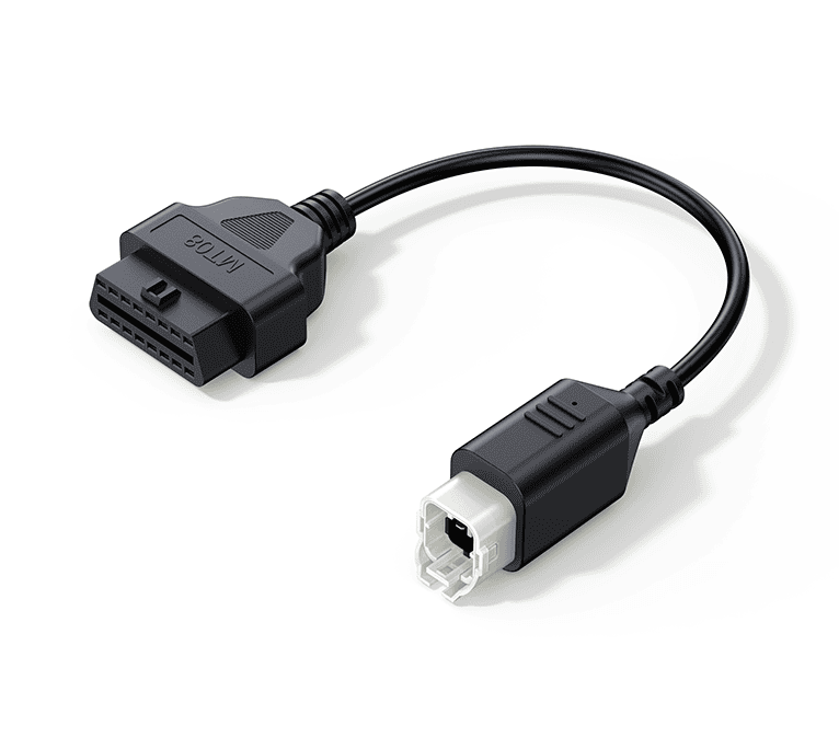 Câble adaptateur de diagnostic iCarsoft MT08 noir pour moto