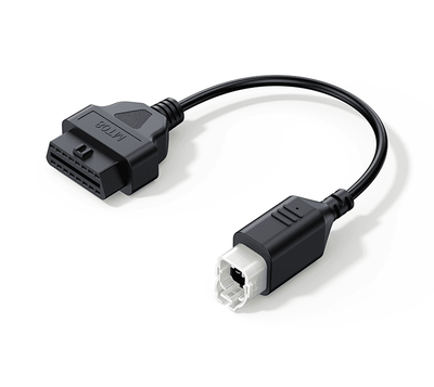 Câble adaptateur de diagnostic iCarsoft MT08 noir pour moto