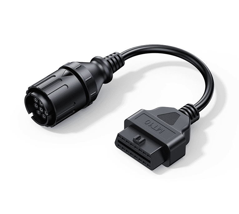 Câble adaptateur de diagnostic OBD2 iCarsoft MT10 noir pour moto