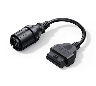 Câble adaptateur de diagnostic OBD2 iCarsoft MT10 noir pour moto