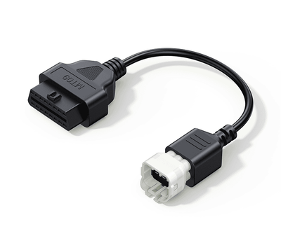 Câble adaptateur de diagnostic moto iCarsoft MT09 avec prise OBD2 noire