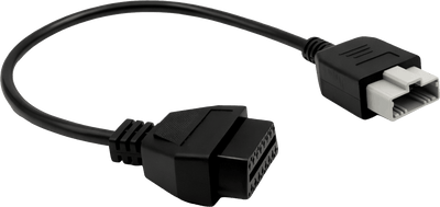 Cable adaptateur OBD2 iCarsoft noir pour diagnostic automobile