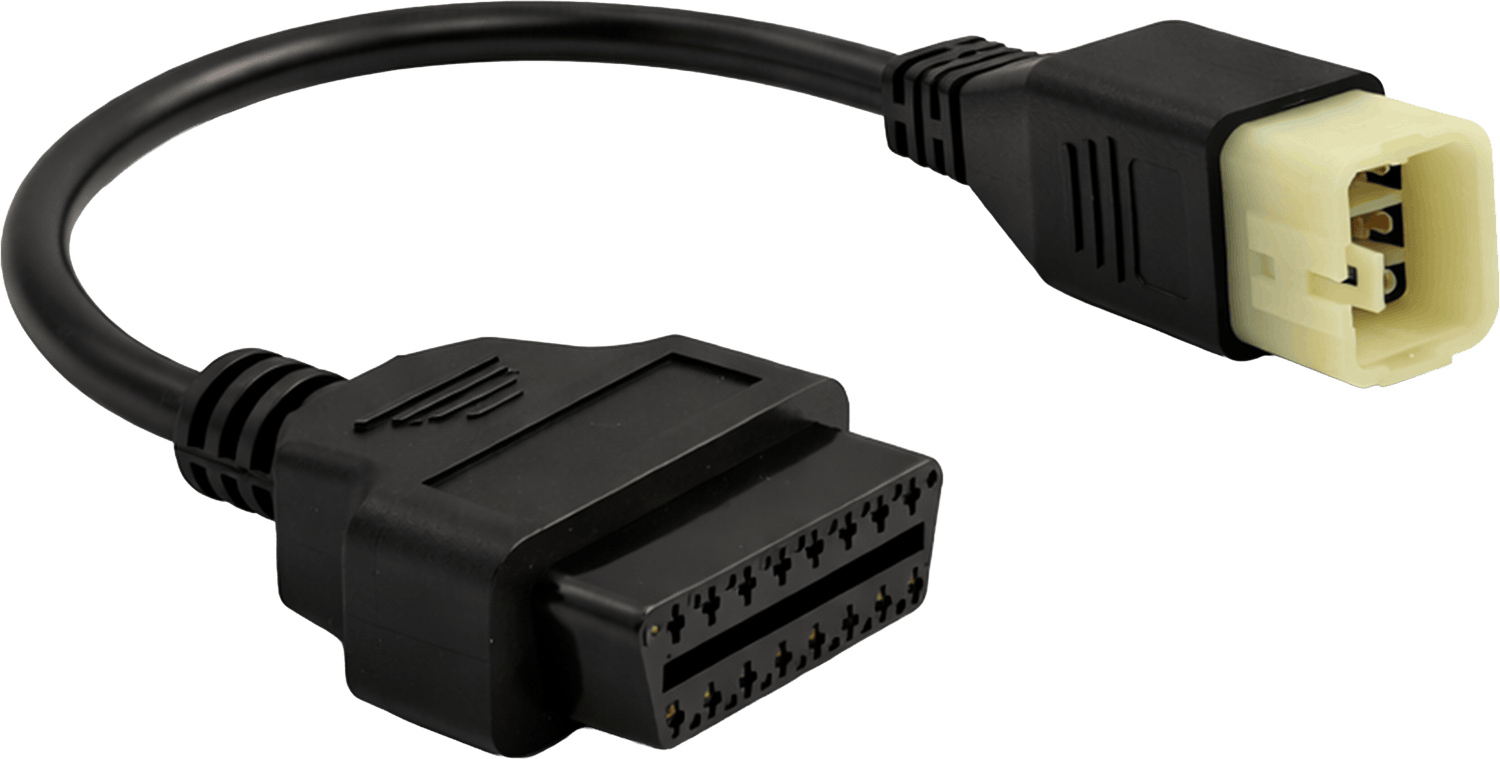 Câble adaptateur noir OBD2 iCarsoft de diagnostic pour véhicule automobile