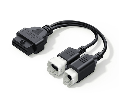 Câble adaptateur de diagnostic OBD2 iCarsoft MT05-1 noir pour moto