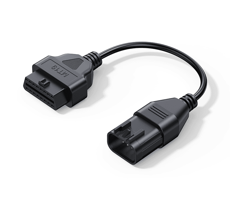 Câble adaptateur de diagnostic iCarsoft MT19 noir pour moto