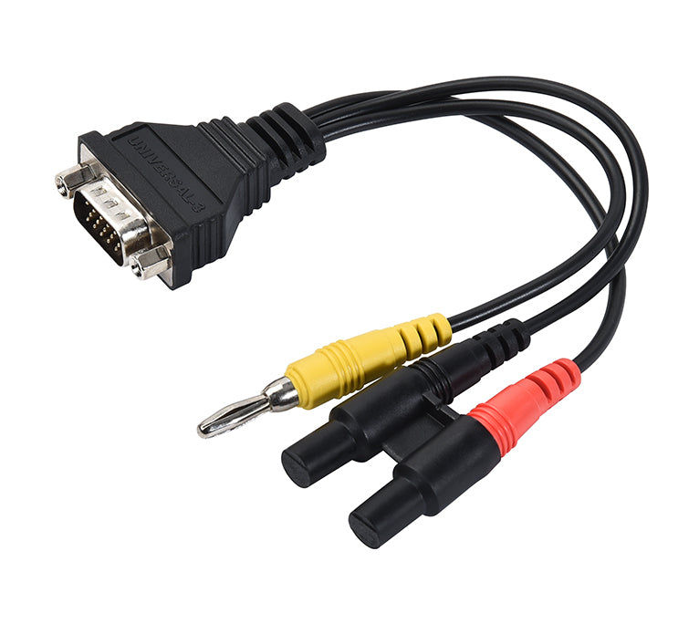 Cable adaptateur universel 3 avec fiche DB15 et fiches banane pour valise iCarsoft CR Unicorn