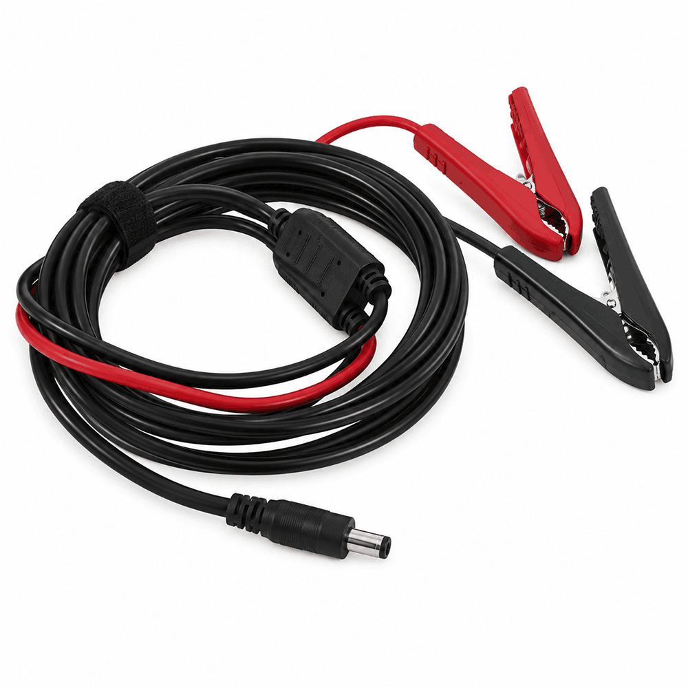 Cable d alimentation batterie avec pinces crocodiles rouge et noire pour outil Autool DM303