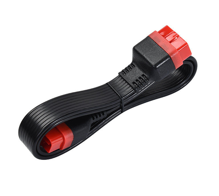 Cable de diagnostic OBD2 noir et rouge pour valise multimarque iCarsoft CR Unicorn