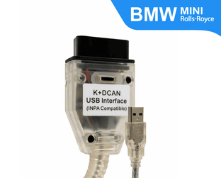 Cable de diagnostic K+DCAN USB compatible BMW Mini et Rolls-Royce