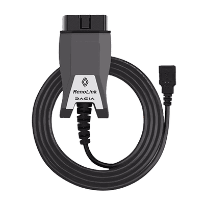 Cable de diagnostic RenoLink pour véhicules Renault et Dacia avec connecteur USB Vgate