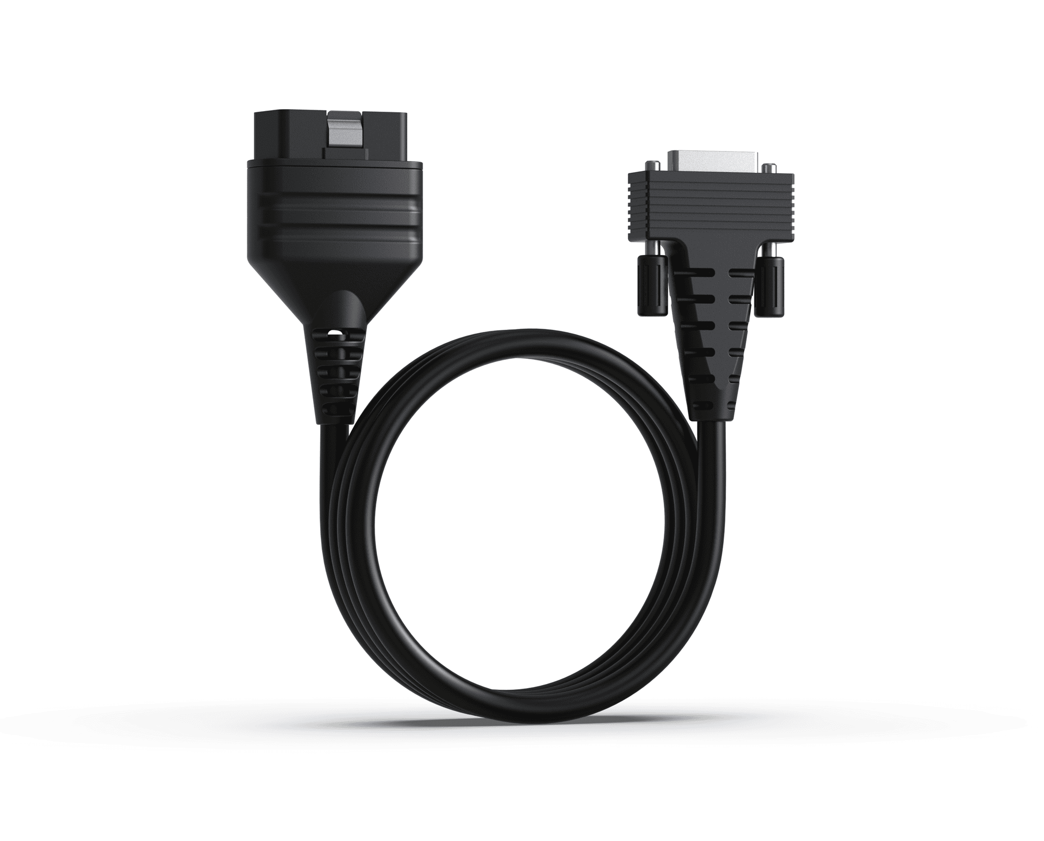Câble OBD2 de remplacement noir avec connecteur série mâle pour valise de diagnostic iCarsoft