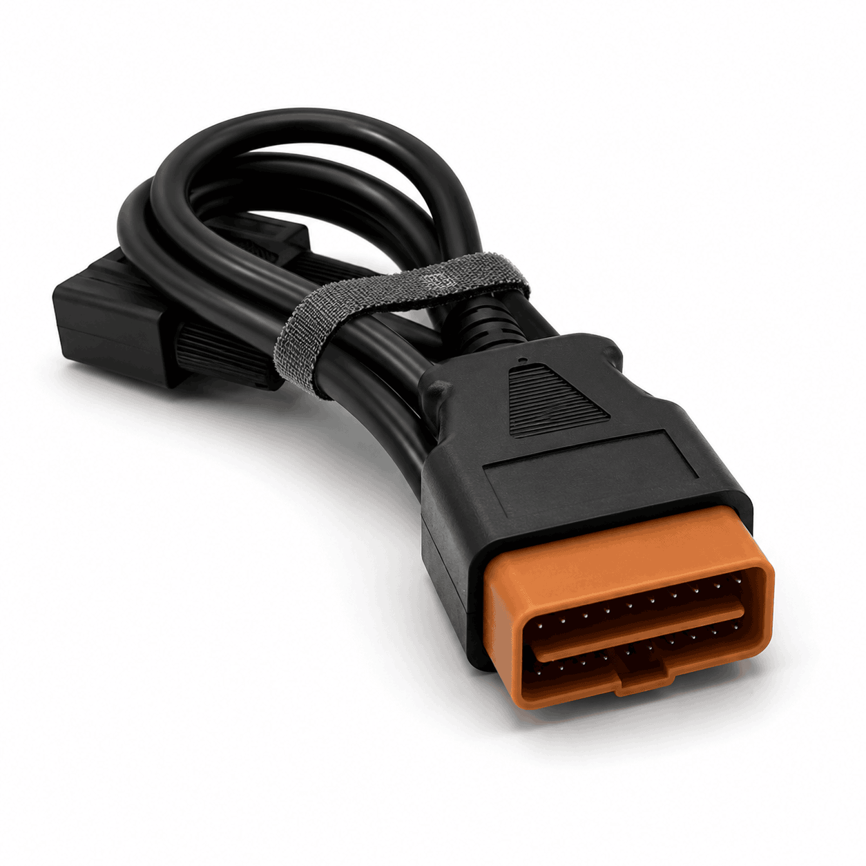 Cable de diagnostic OBD2 officiel Autotuner noir avec connecteur orange