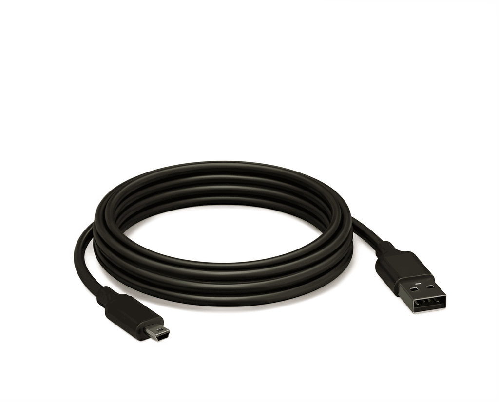 Cable de remplacement mini USB noir enroule pour valise de diagnostic iCarsoft