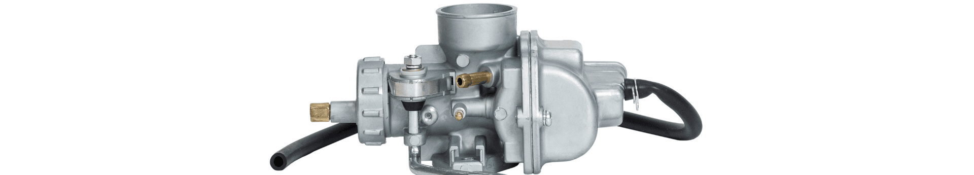 Carburateur métallique de rechange pour moto et quad sur fond blanc