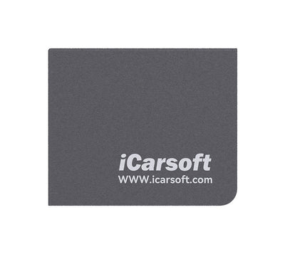 Chiffon en microfibre gris iCarsoft pour nettoyer l'écran de la valise de diagnostic CR Eagle