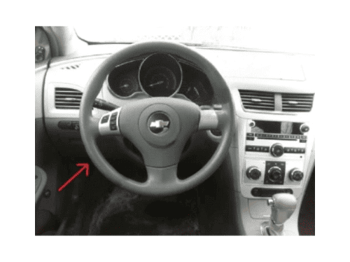 Localisation de la prise de diagnostic OBD sous le volant d une Chevrolet Malibu