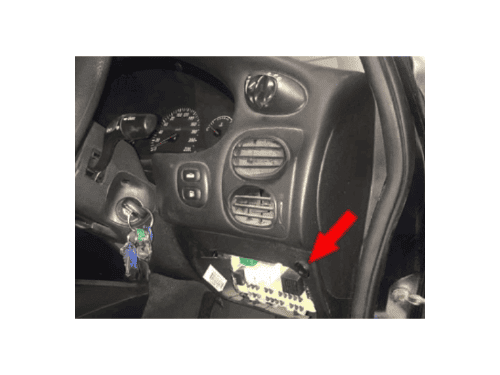 Localisation de la prise de diagnostic OBD sur le tableau de bord d une Ford Falcon 4 RHD