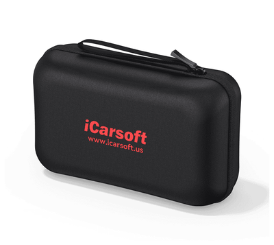 Housse de transport noire semi-rigide pour valise de diagnostic iCarsoft