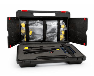 Mallette ouverte avec le kit extension poids lourds pour iCarsoft CR Ultra