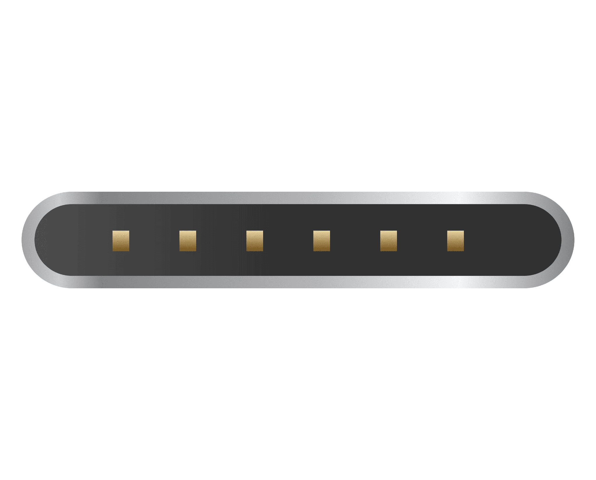Vue de face de la fiche connecteur USB-C mâle de remplacement iCarsoft