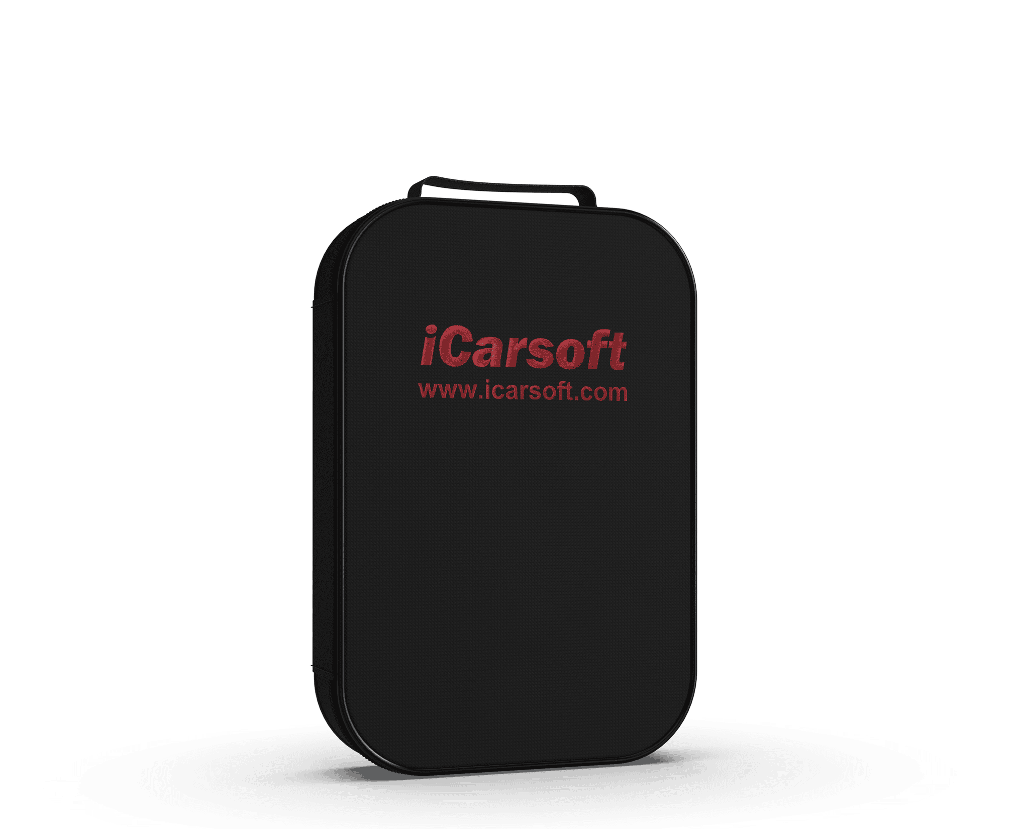 Petite housse de protection et transport noire avec logo rouge brodé iCarsoft